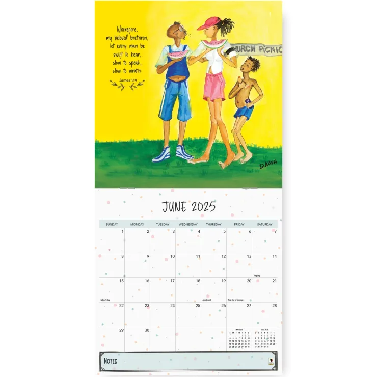 Black Calendars^African American Expressions 2025 Too Blessed to be Stressed Calendar