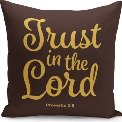 Pillow Covers And Pillows^African American Expressions TRUST IN THE LORD PILLOW COVER