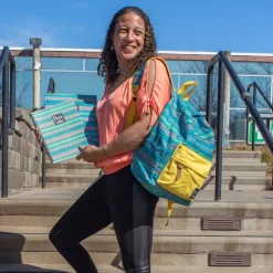 Backpacks^African American Expressions TURQUOISE/ORANGE BACKPACK SET