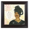 Framed Art^African American Expressions VIRTUOUS WOMAN BLACK W/ROSE (PSALM 511)