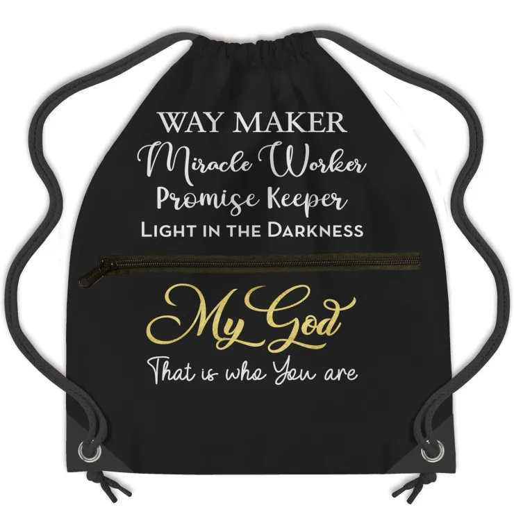 Drawstring Backpacks^African American Expressions Waymaker Drawstring Backpack