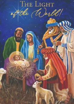 Christmas Cards^African American Expressions Wise Men Nativity Scene Christmas Card