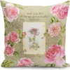 Pillow Covers And Pillows^African American Expressions WITH GOD ROSES PILLOW COVER