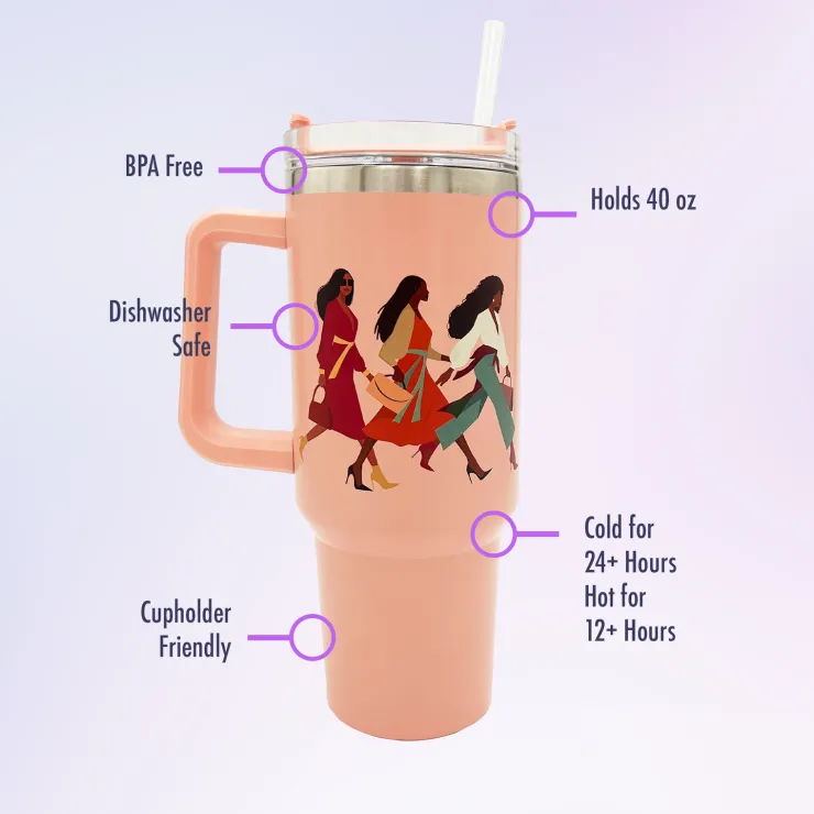 Tumblers^African American Expressions Woman with God Tumbler