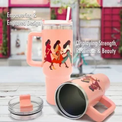 Tumblers^African American Expressions Woman with God Tumbler