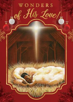 Christmas Cards^African American Expressions Wonders of His Love Christmas Card